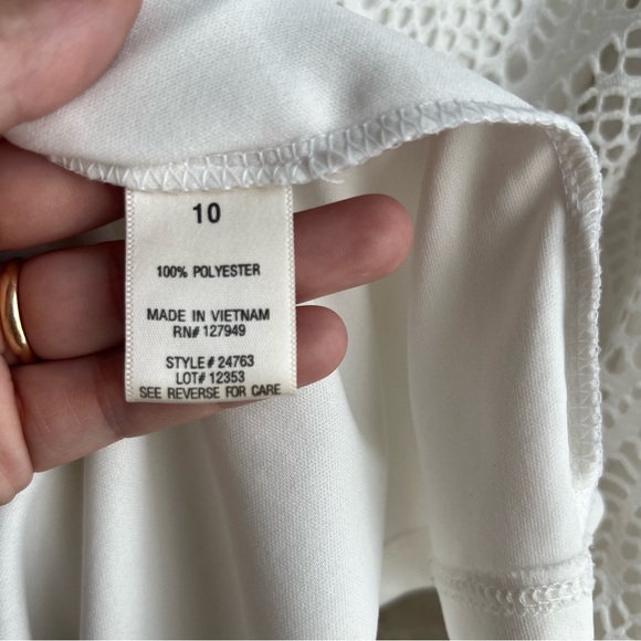 Emma & Michele White Dolman Sleeve Mini Sundress - Picture 5 of 6